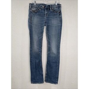 Silver Mid Denim Jeans Women Size  31-35
